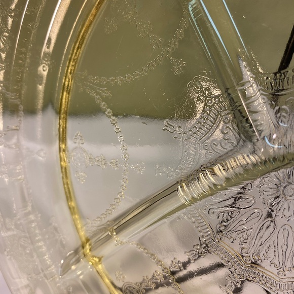 Vintage Anchor Hocking Dancing Ballerina Divided Plate - Picture 5 of 10